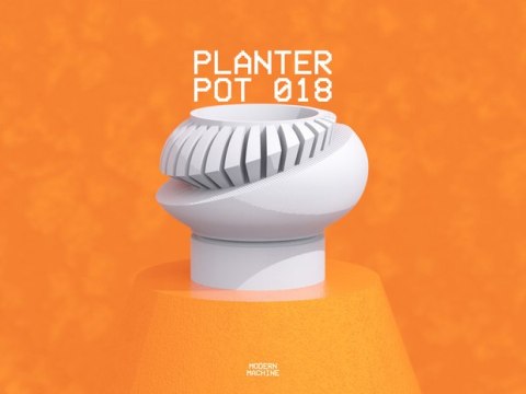 Doniczka 3D Planter Pot 018 - na zamówienie, indywidualna wycena