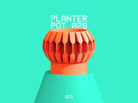 Doniczka 3D Planter Pot 028 - na zamówienie, indywidualna wycena