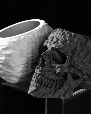 Doniczka 3D Skull - na zamówienie, indywidualna wycena