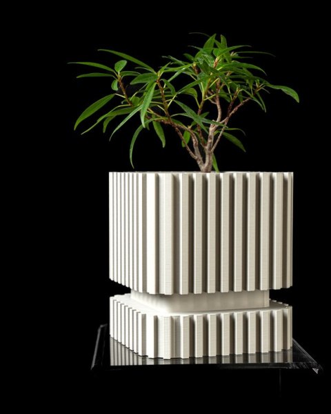 Doniczka 3D Stripes - na zamówienie, indywidualna wycena