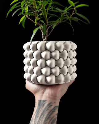Doniczka 3D Tri-Weave - na zamówienie, indywidualna wycena