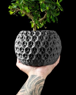Doniczka 3D Trihex - na zamówienie, indywidualna wycena