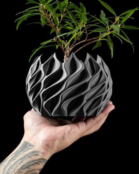Doniczka 3D Twisted - na zamówienie, indywidualna wycena