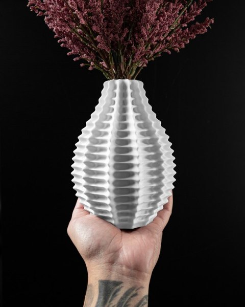 Wazon dekoracyjny 3D Ribbed Flower Vase - na zamówienie, indywidualna wycena