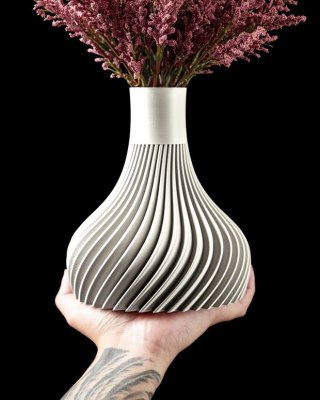 Wazon dekoracyjny 3D Ridged Flower Vase - na zamówienie, indywidualna wycena