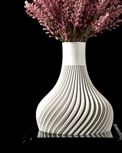 Wazon dekoracyjny 3D Ridged Flower Vase - na zamówienie, indywidualna wycena