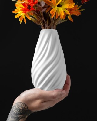 Wazon dekoracyjny 3D Wave Flower Vase - na zamówienie, indywidualna wycena