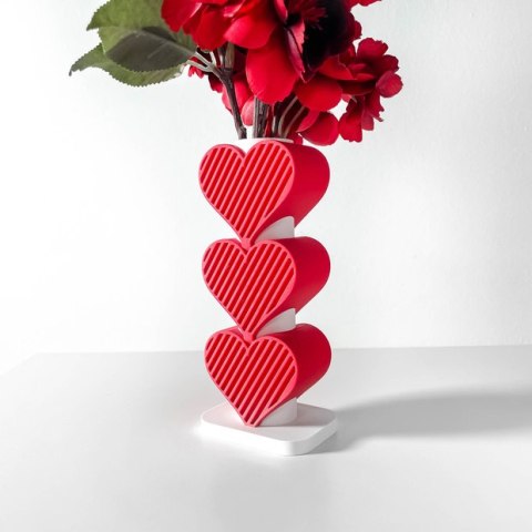 Wazon dekoracyjny 3D Valentine Heart Vase 2024 - na zamówienie, indywidualna wycena