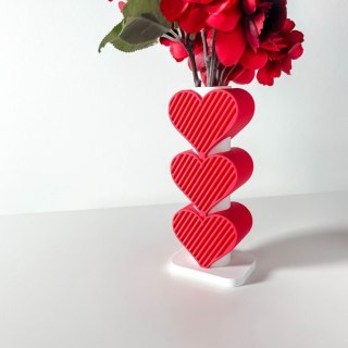Wazon dekoracyjny 3D Valentine Heart Vase 2024 - na zamówienie, indywidualna wycena