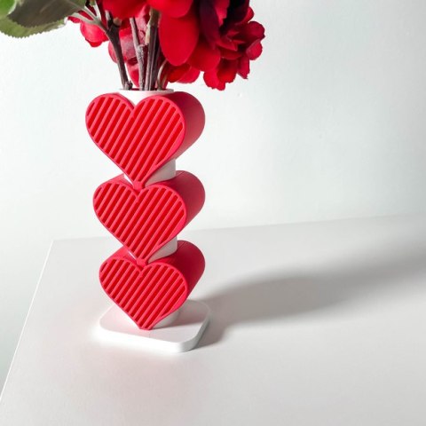 Wazon dekoracyjny 3D Valentine Heart Vase 2024 - na zamówienie, indywidualna wycena